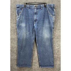 Vintage JC Penney Big Mac Carpenter Jeans Fits 46x31 Medium Wash Stretch Farm